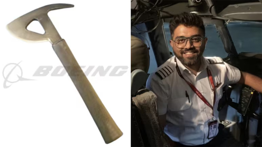 Pilot attacked-With axe